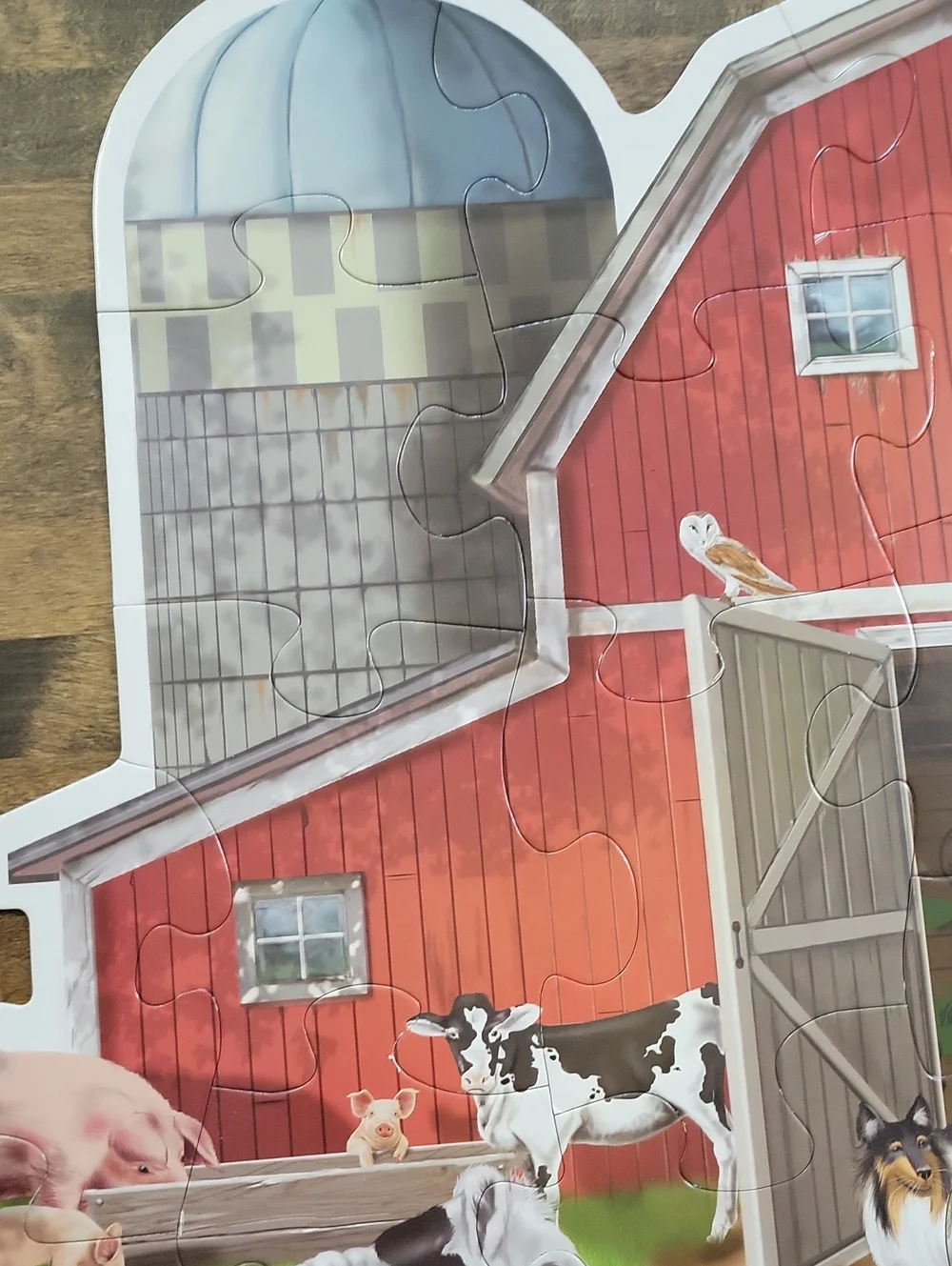 Melissa & Doug Red Barn Farm Puzzle with Blue Sky 3ftx2ft Ages 3+